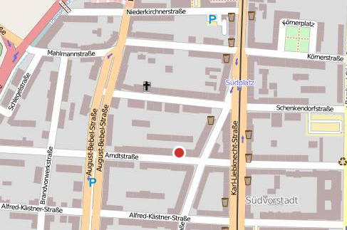 Anfahrtsskizze Arndtstr. 27